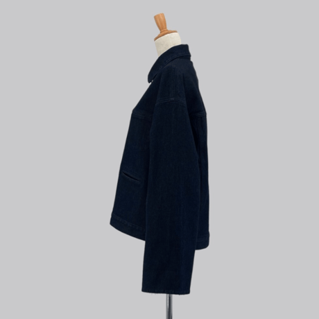 ladies denim jacket （indigo×long）