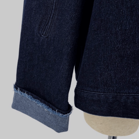 ladies denim jacket （indigo×long）
