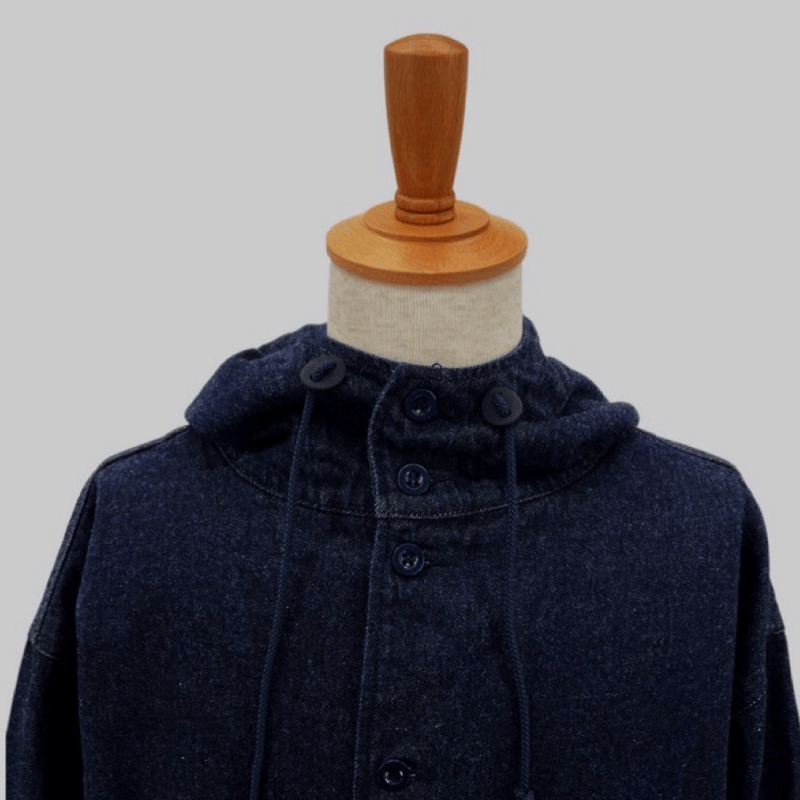 新品未使用　サンプルDamaged Denim Hooded Coat hooded coat（indigo denim） | inn see