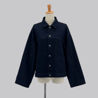ladies denim jacket （indigo×long）