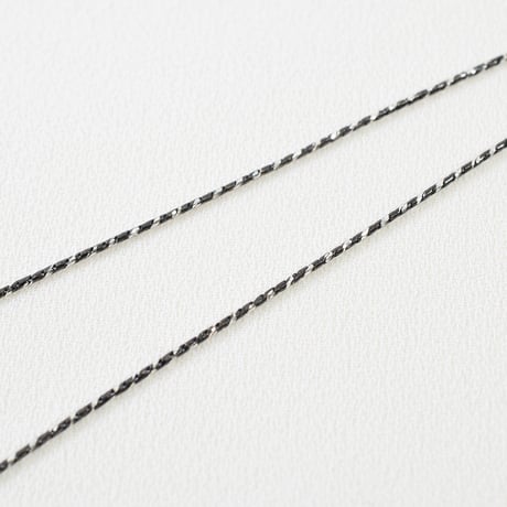SILVER925　ブラックラウンド喜平チェーン　0.65mm幅　18㎝