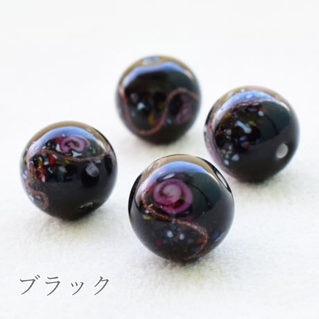 チェコ製 ガラスビーズルキノ １０mm ５個
