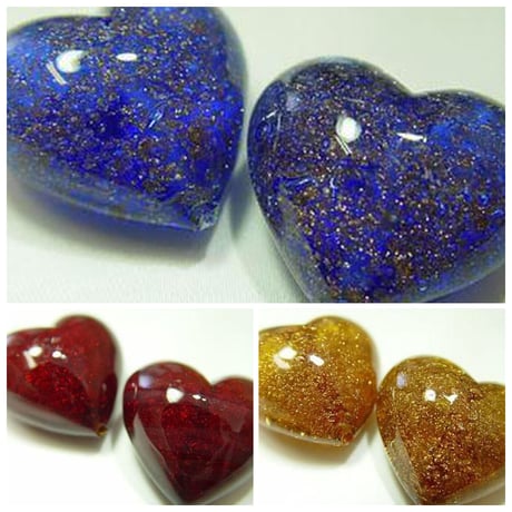 【全３色】ベネチアン アベンチュリン ハート　１個"