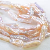 淡水パール ビワ ピンク 約20～30mm 【39cm】
