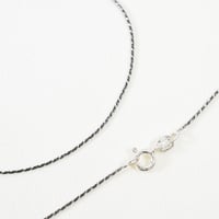 SILVER925　ブラックラウンド喜平チェーン　0.65mm幅　18㎝