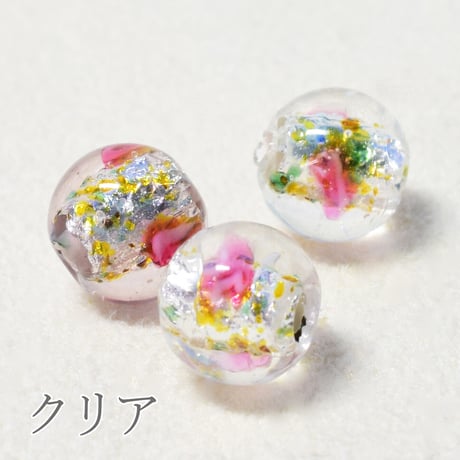 【全４色】チェコ製 ランプビーズ <ホイル> ８mm玉　５個