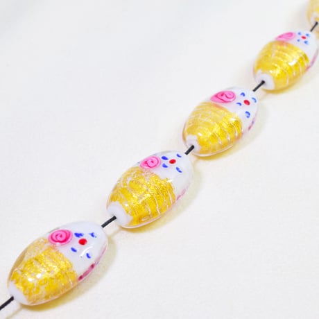 【ベネチアン】 ナツメフラット  約15×24㎜ 厚み10㎜