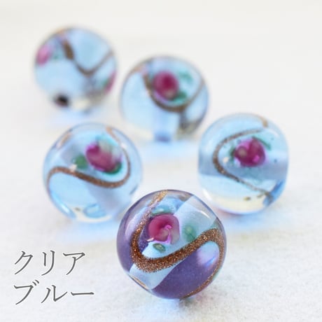 チェコ製 ガラスビーズルキノ【クリア】 １０mm ５個