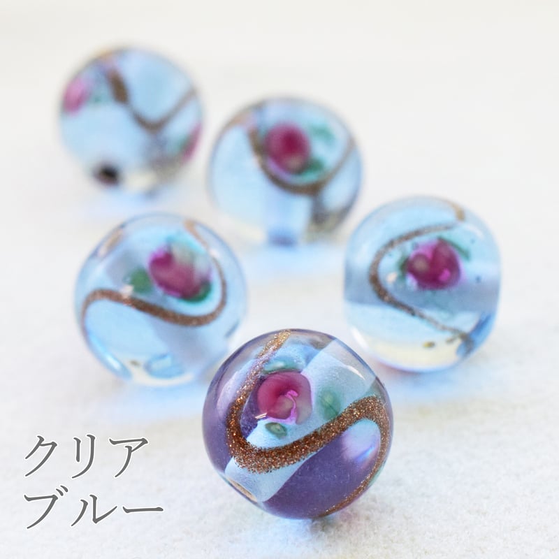 チェコ製 ガラスビーズルキノ【クリア】 10mm 5個 | beads lot