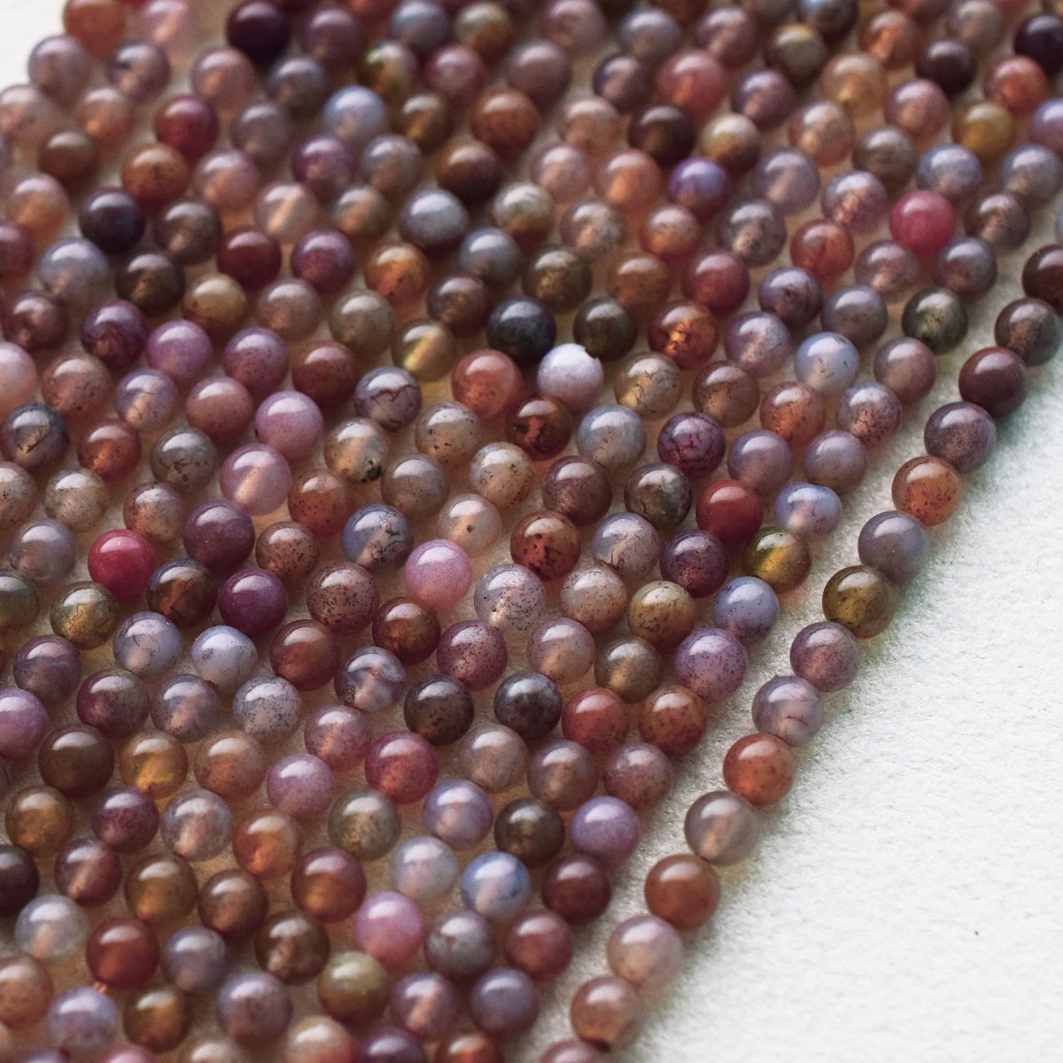 レッドモスアゲート 4mm (丸玉) | beads lot