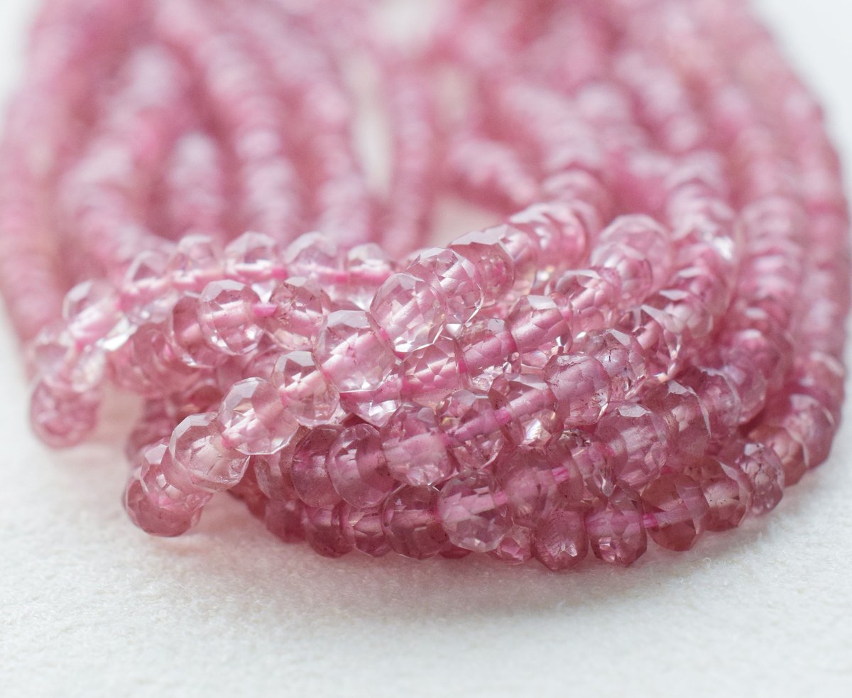 ピンクアメジスト ロンデルカット3×2mm | beads lot