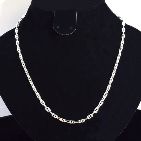 SILVER925　ロロマリーナチェーンネックレス (ワイド)【50㎝】