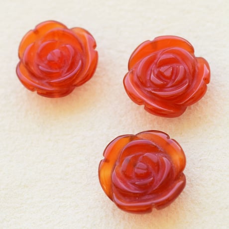 ハンドカービング「ROSE」【カーネリアン(大)】