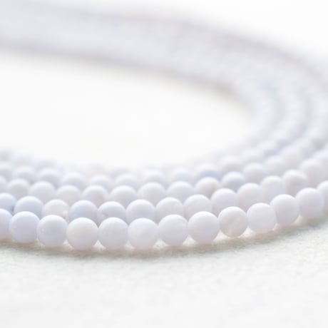 ブルーレースアゲート 3mm (丸玉)