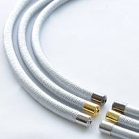 ニューチューブ フェイクレザー10cm/15cm（太さ5mm）【シルバー】10本セット