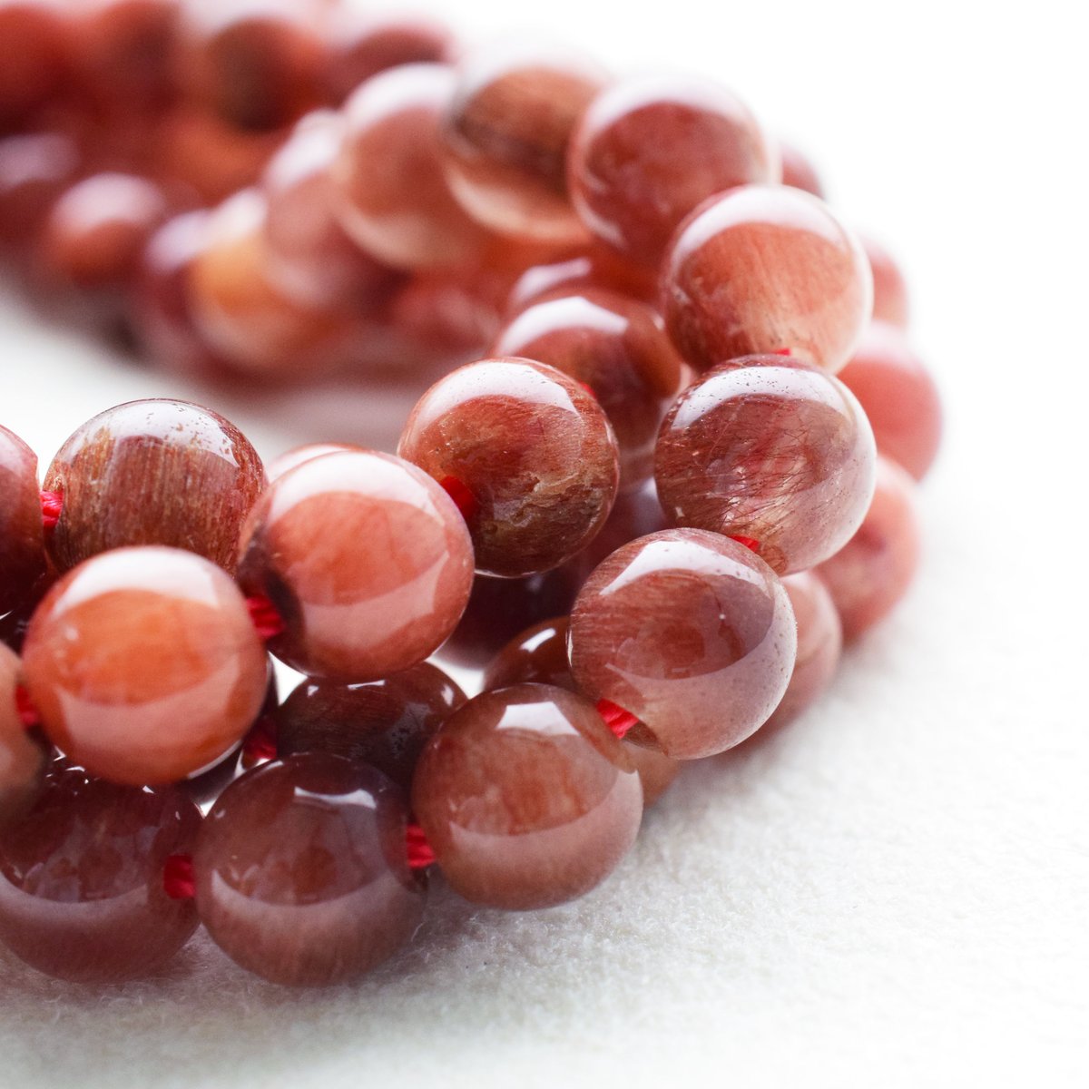 レッドルチルクォーツ 6mm(丸玉) | beads lot