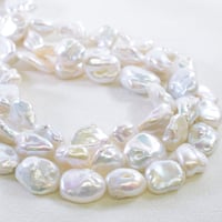 淡水パール ナゲット 約13～17mm 【40cm】