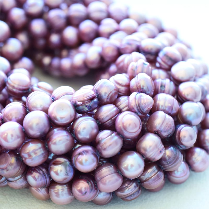 淡水パール パープル バロック 8.5~9mm | beads lot 淡水パール パープル バロック 8.5~9mm | beads lot