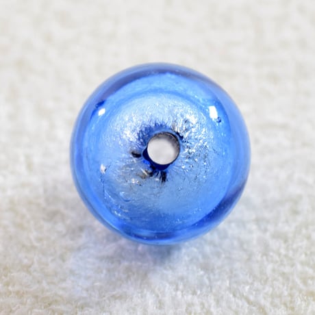 【ベネチアン】ラウンド　約８mm　シルバーフォイル