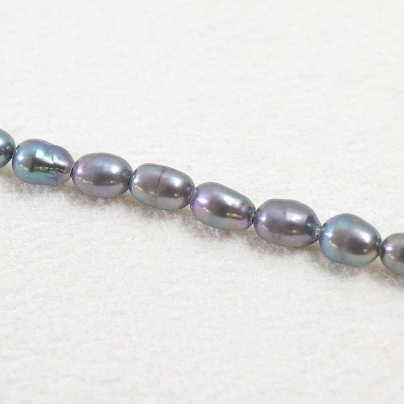 淡水パール ピーコック ライス 約5.5～6mm 【36cm】 | beads lot