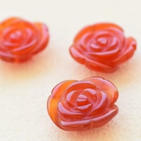 ハンドカービング「ROSE」【カーネリアン(大)】