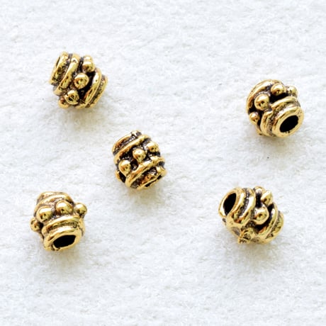 メタルビーズモチーフX4058　ゴールド【20個】
