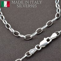SILVER925　ロングロロチェーンネックレス【50㎝】