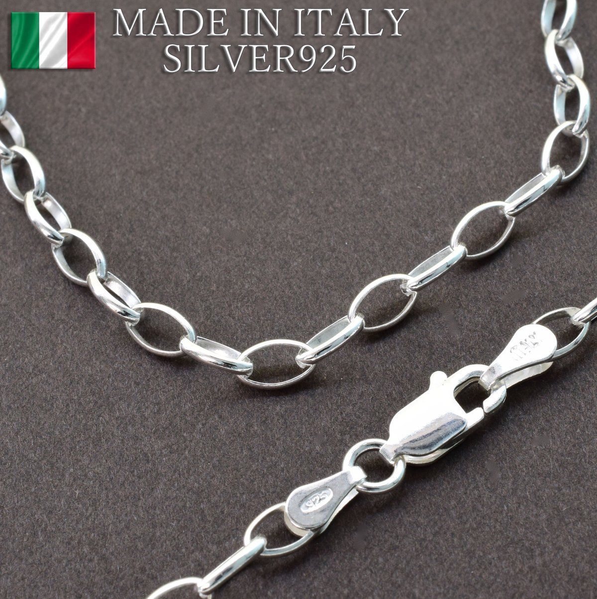 SILVER925 ロングロロチェーンネックレス【50㎝】 | beads lot