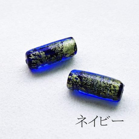 ベネチアン 円筒 10.5×25mm Gフォイル 1個"