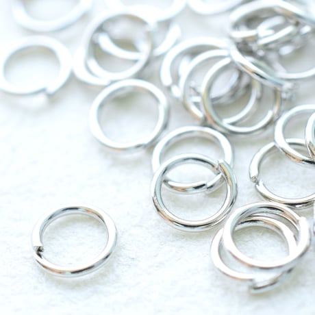 【全２色】丸カン6mm　8g (約108個)