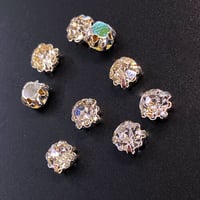 【全２色】 ラインストーンセッティング　ラウンド6.5mm・30個】