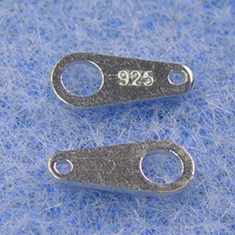 シルバー925　板だるま9mm　【10個】