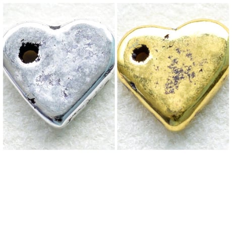 【全２色】メタルシュガーハート　10個