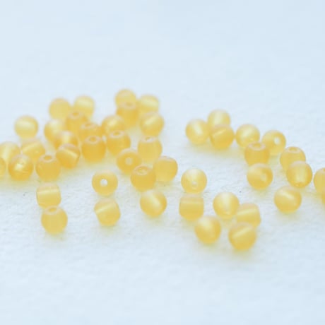 【全７色】チェコ製 ガラスビーズ３mm玉　２０g