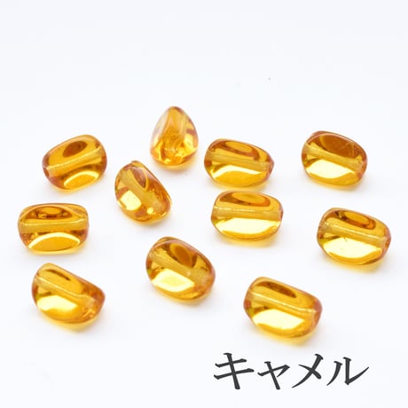 【全５色】チェコ製 ガラスビーズ　テトラ  ５０個