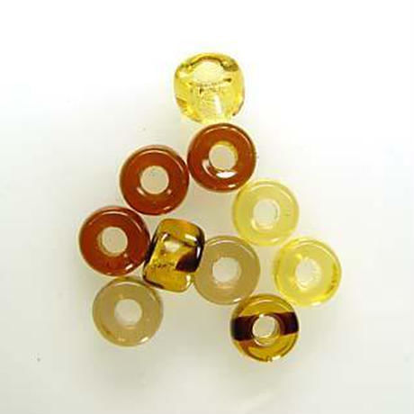 【全５色】チェコ製 ガラス (小) MIX ６×４mm　５０個