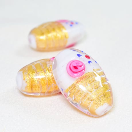 【ベネチアン】 ナツメフラット  約15×24㎜ 厚み10㎜