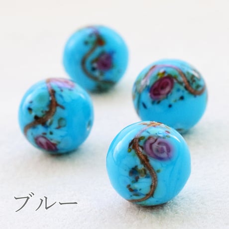チェコ製 ガラスビーズルキノ １０mm ５個