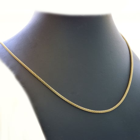 ステンレスチェーン No.12(ゴールドメッキ) 約50cm【3本セット】
