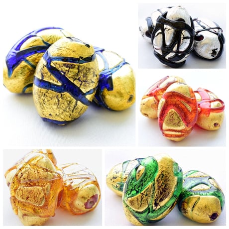 【全５色】ベネチアン ナツメ ２８×２０mm １個"