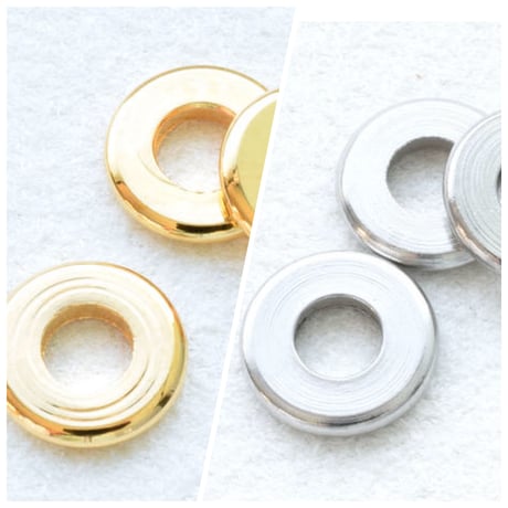 【全２色】メタルパーツ　丸ペタ(小)・10個