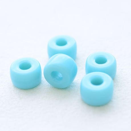 【全９色】チェコ製 ガラス  (大) ８×６mm オパックカラー(不透明)３０個