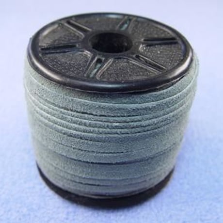 【山羊革スエード紐】3mm×約25m巻（ナチュラル／ライム／ターコイズ）