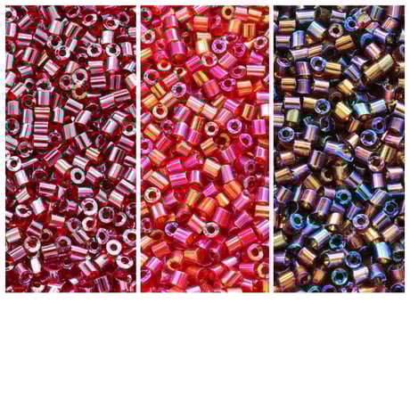 【全3色】マコビーズ　レッド系　30g