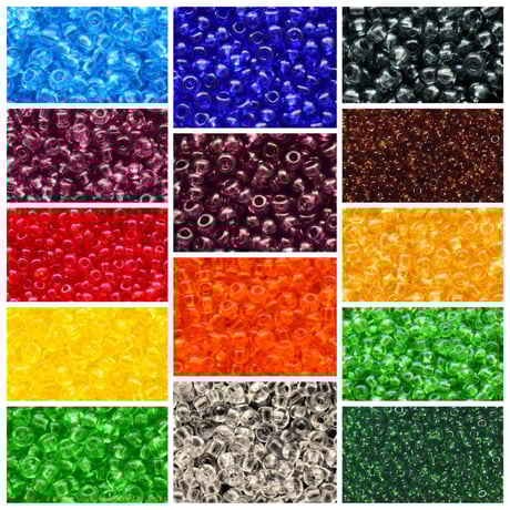 【全14色】ピッコロビーズ クリアカラー　30g