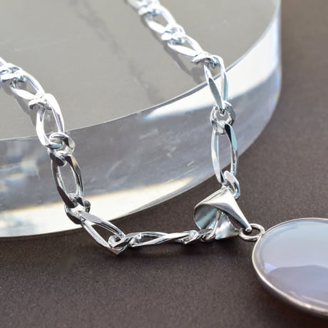 SILVER925　ビッグフィガロチェーンネックレス【50㎝】