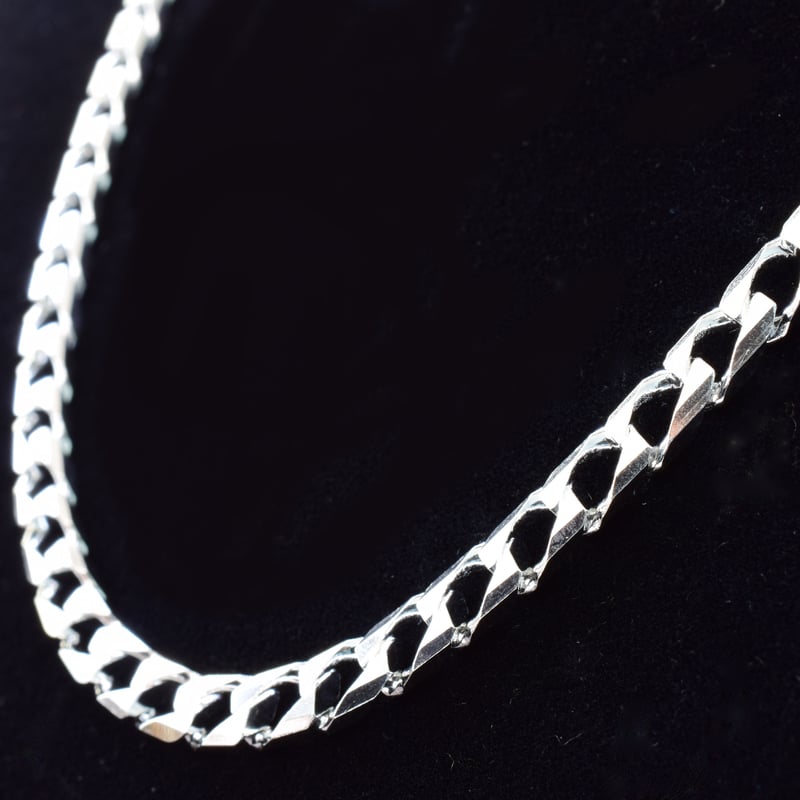 SILVER925 10面カット喜平チェーンネックレス【50㎝】 | beads lot