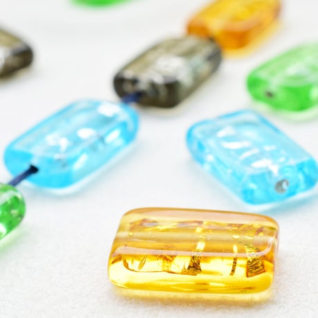 【全５色】チェコ製 ラ・メール １７×１１mm　２個