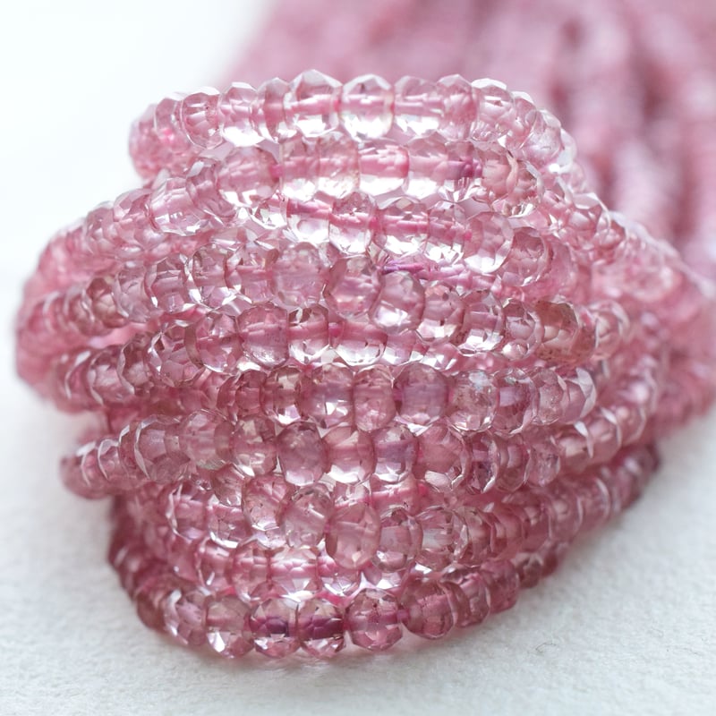 ピンクアメジスト ロンデルカット3×2mm | beads lot