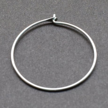 シルバー925 フープピアス30mm【3ペア】